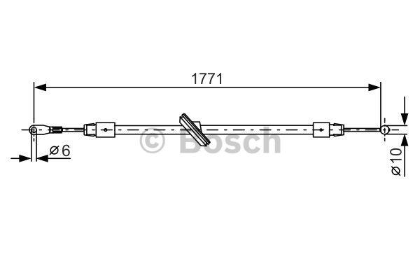 Cable Pull, parking brake Bosch 1 987 482 030