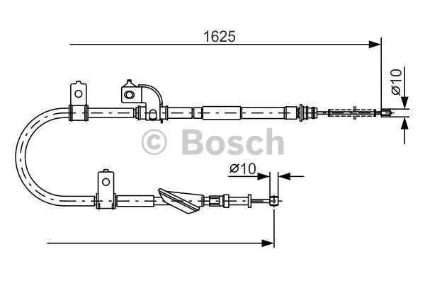 Parking brake cable left Bosch 1 987 482 081