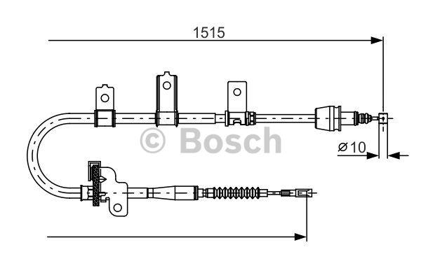 Cable Pull, parking brake Bosch 1 987 482 098