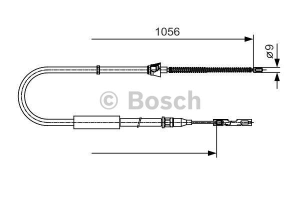 Parking brake cable left Bosch 1 987 482 125