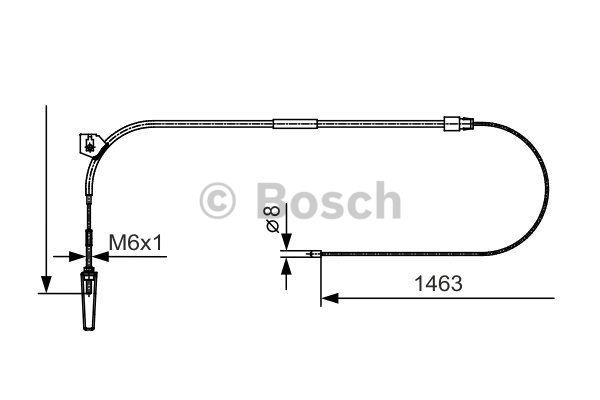 Handbrake cable Bosch 1 987 482 130
