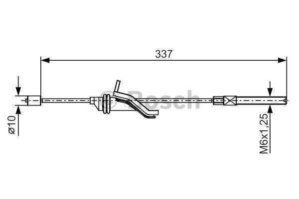 Cable Pull, parking brake Bosch 1 987 482 188