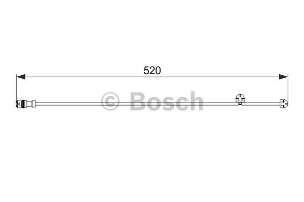 Warning contact, brake pad wear Bosch 1 987 474 571