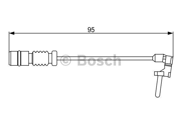 Warning contact, brake pad wear Bosch 1 987 474 901