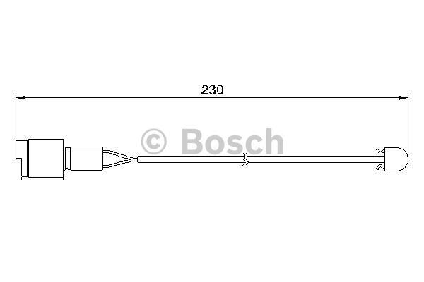 Bosch Warning contact, brake pad wear – price 19 PLN