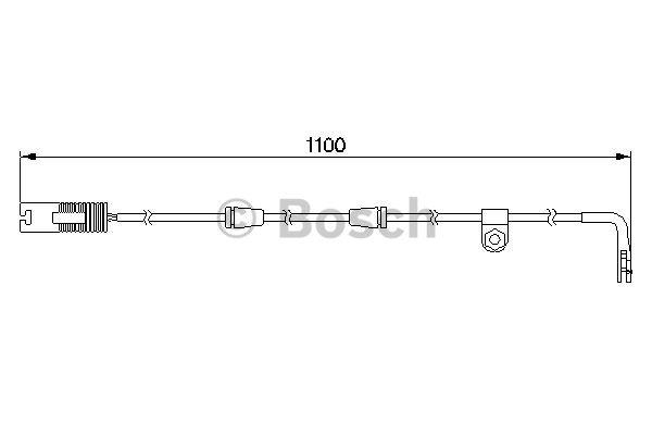 Brake pad wear sensor Bosch 1 987 474 942