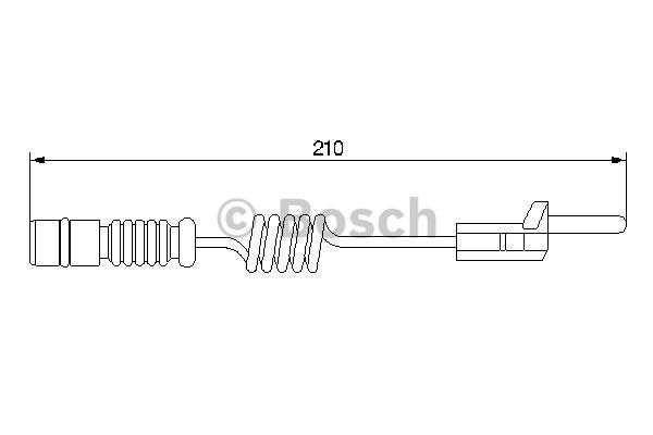 Brake pad wear sensor Bosch 1 987 474 969