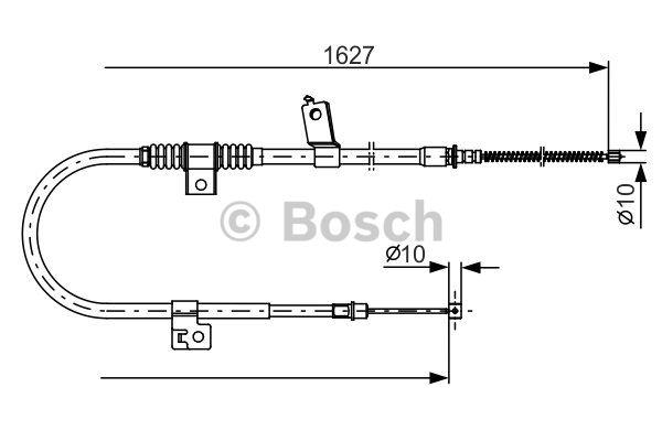 Cable Pull, parking brake Bosch 1 987 482 274