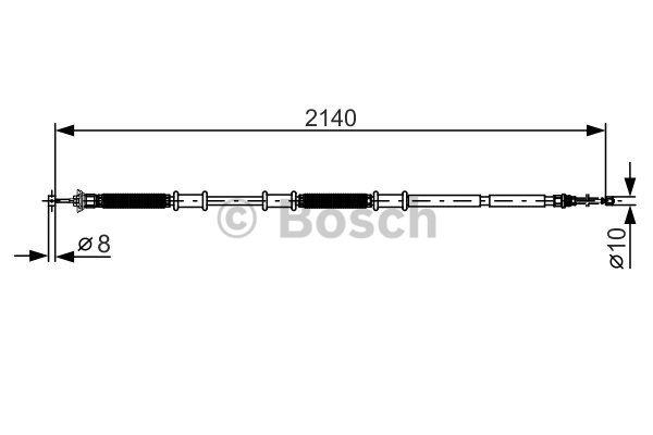 Parking brake cable, right Bosch 1 987 482 287