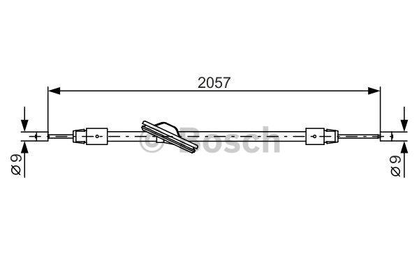 Cable Pull, parking brake Bosch 1 987 482 331
