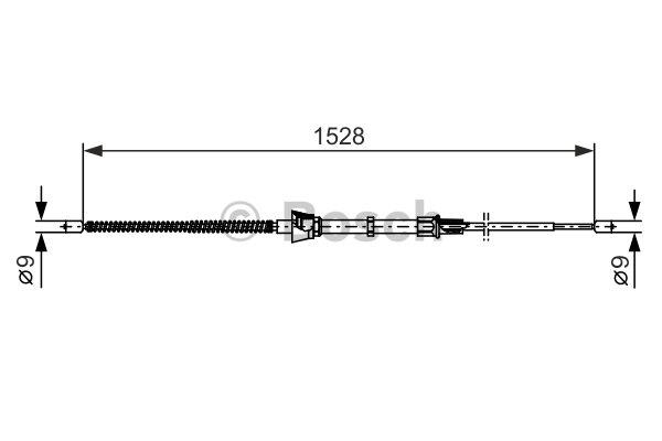 Cable Pull, parking brake Bosch 1 987 482 374