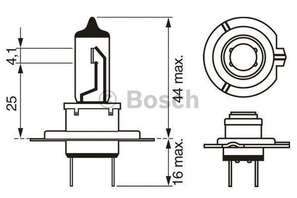 Halogen lamp Bosch Trucklight 24V H7 70W Bosch 1 987 302 471