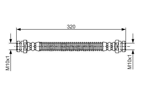 Brake Hose Bosch 1 987 476 501