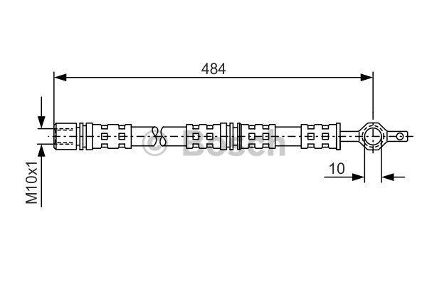 Brake Hose Bosch 1 987 476 551