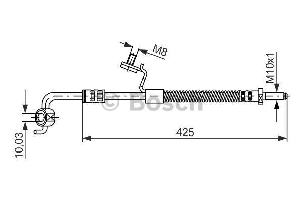 Bosch 1 987 476 565 Brake Hose 1987476565