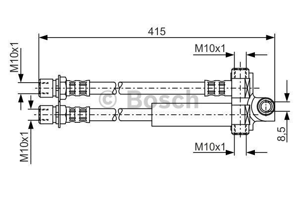 Brake Hose Bosch 1 987 476 615