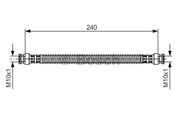 Brake Hose Bosch 1 987 476 676