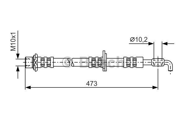 Brake Hose Bosch 1 987 476 745