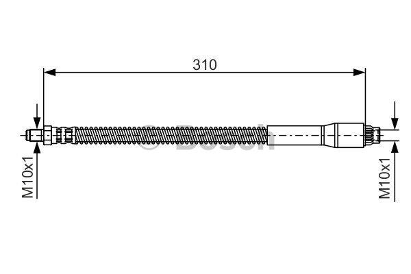 Brake Hose Bosch 1 987 476 746