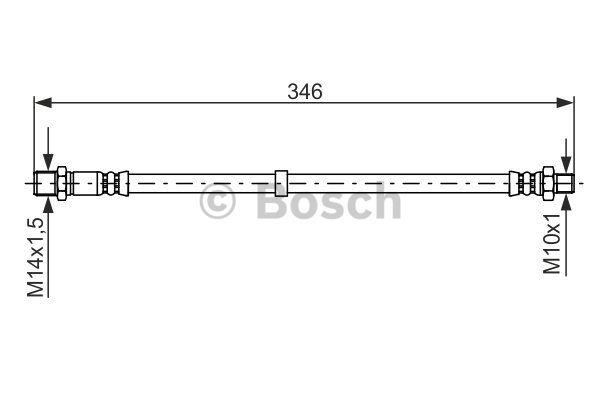 Bosch 1 987 476 756 Brake Hose 1987476756