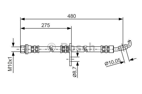 Brake Hose Bosch 1 987 476 757