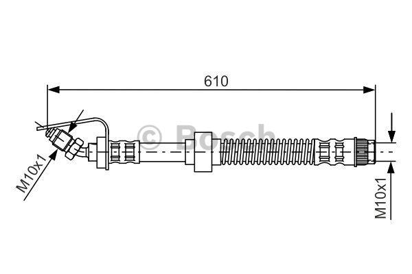 Brake Hose Bosch 1 987 476 907