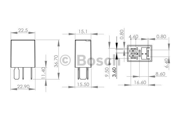 Relay, main current Bosch 0 986 AH0 321