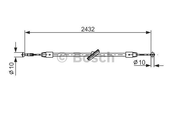 Bosch Cable Pull, parking brake – price 82 PLN