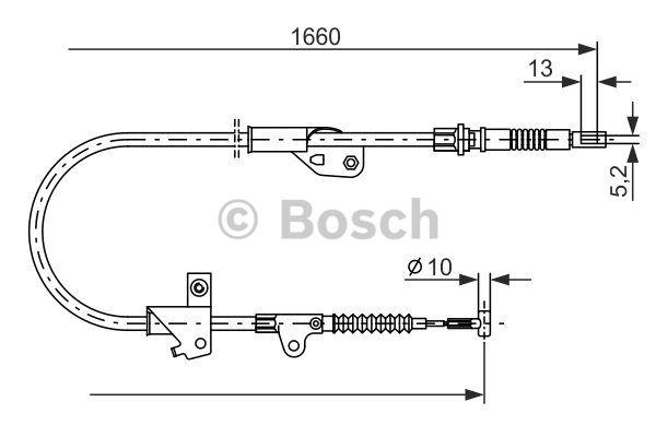 Cable Pull, parking brake Bosch 1 987 477 231