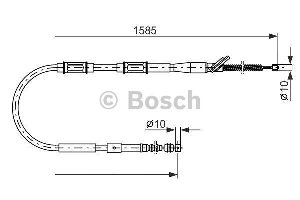 Cable Pull, parking brake Bosch 1 987 477 413
