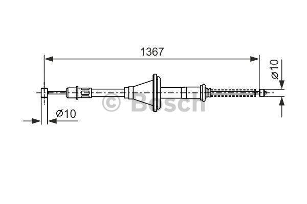 Cable Pull, parking brake Bosch 1 987 477 514