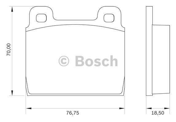 Bosch 0 986 BB0 017 Brake Pad Set, disc brake 0986BB0017