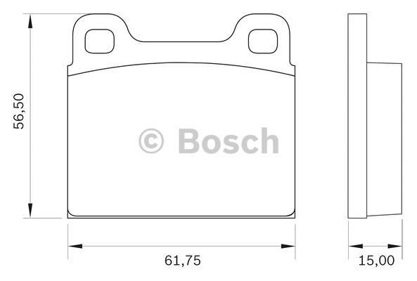 Bosch 0 986 BB0 020 Brake Pad Set, disc brake 0986BB0020
