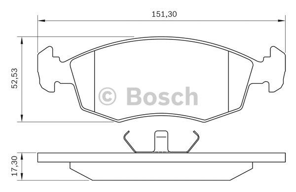 Bosch 0 986 BB0 048 Brake Pad Set, disc brake 0986BB0048