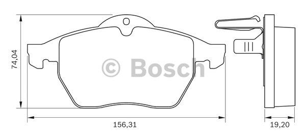 Bosch Brake Pad Set, disc brake – price