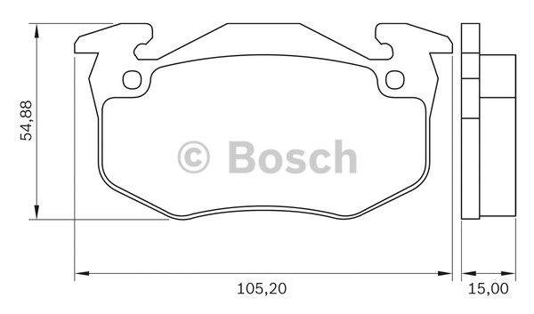 Bosch Brake Pad Set, disc brake – price