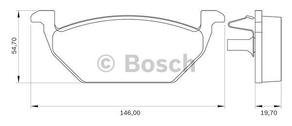 Bosch 0 986 BB0 109 Brake Pad Set, disc brake 0986BB0109