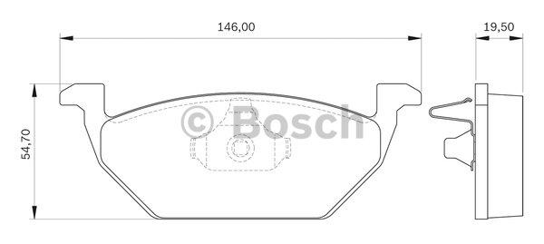 Bosch 0 986 BB0 139 Brake Pad Set, disc brake 0986BB0139