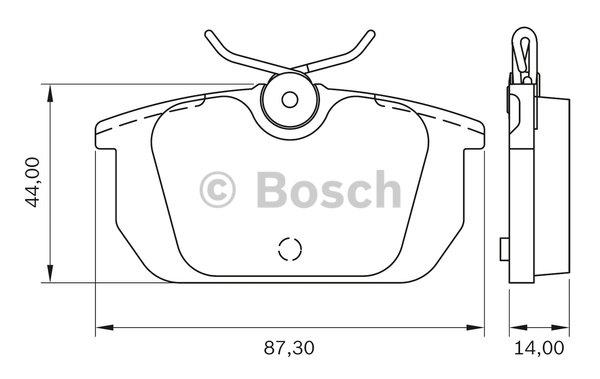 Brake Pad Set, disc brake Bosch 0 986 BB0 159