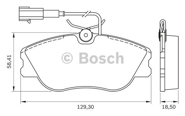 Bosch Brake Pad Set, disc brake – price