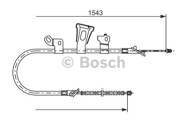 Parking brake cable left Bosch 1 987 477 548