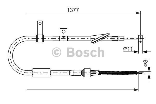 Cable Pull, parking brake Bosch 1 987 477 605