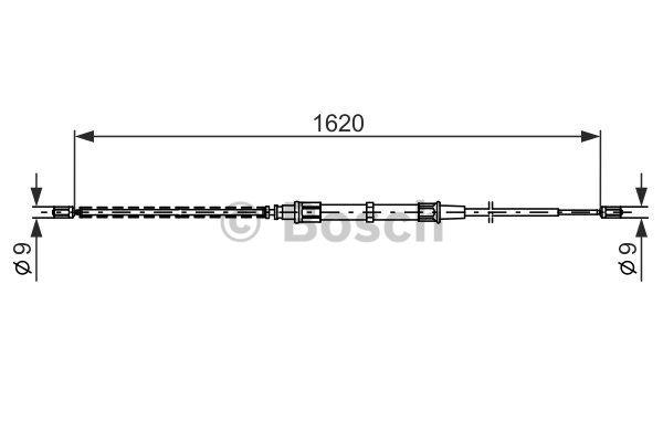 Handbrake cable Bosch 1 987 477 704