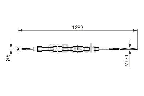 Cable Pull, parking brake Bosch 1 987 477 710