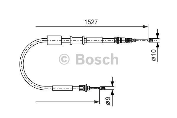 Cable Pull, parking brake Bosch 1 987 477 730