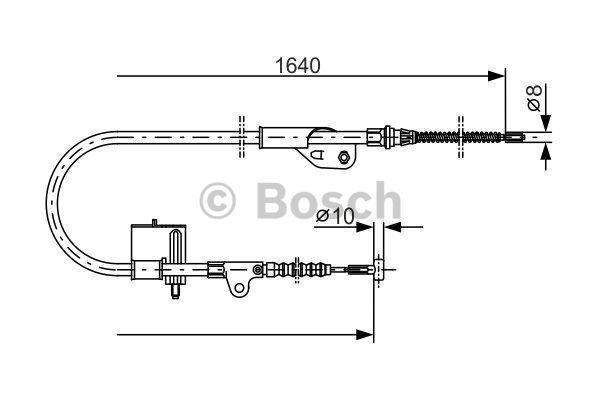 Parking brake cable, right Bosch 1 987 477 752