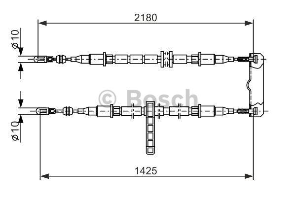 Cable Pull, parking brake Bosch 1 987 477 895