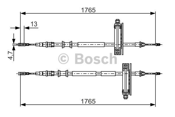 Bosch Cable Pull, parking brake – price 144 PLN