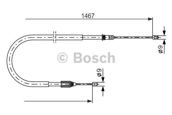 Bosch Cable Pull, parking brake – price 50 PLN