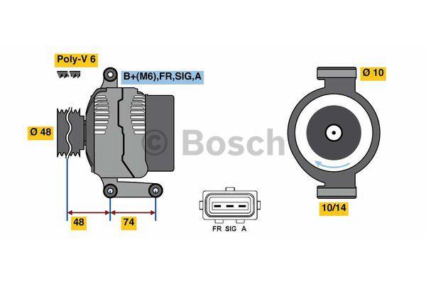 Alternator Bosch 0 986 049 980
